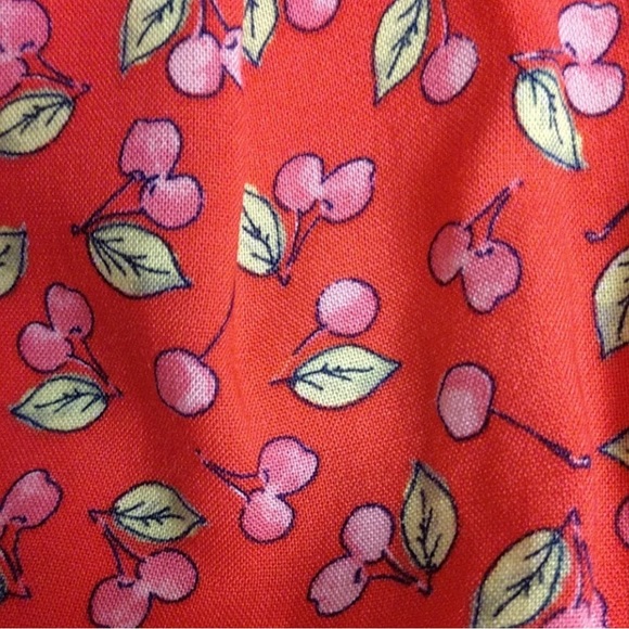 Arizona Jean Co. Retro Cherry Print Faux Wrap Dress - Picture 3 of 11